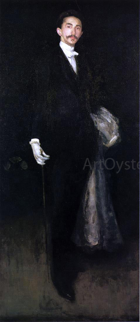 James McNeill Whistler Arrangement in Black and Gold: Comte Robert de Montesquiou-Fezensac - Canvas Print