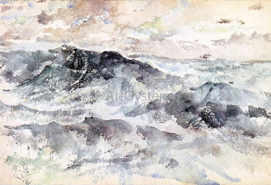 James McNeill Whistler Arrangement in Blue and Silver - The Great Sea - Canvas Print