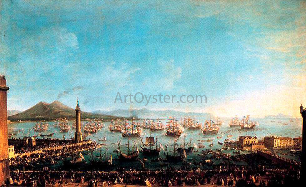 Antonio Joli Arrival of Charles III in Naples - Canvas Print