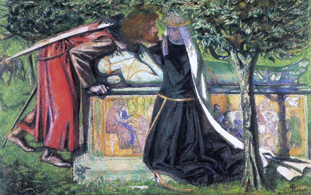 Dante Gabriel Rossetti Arthur's Tomb - Canvas Print