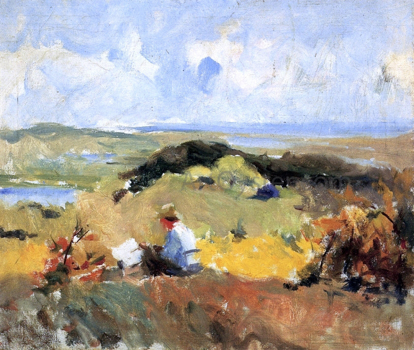 Charles Webster Hawthorne Artist in Plein Air - Canvas Print