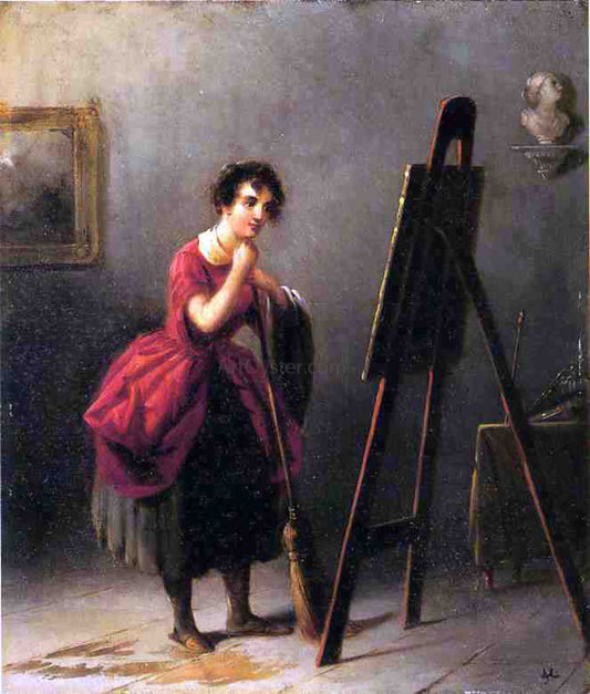 Pio Ricci Artist's Studio - The Critic - Canvas Print
