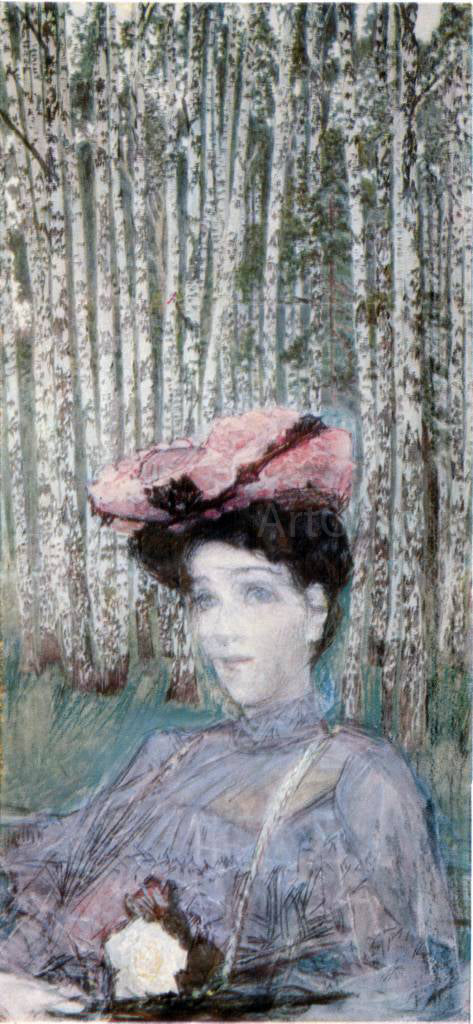 Michael Vrubel Artist's wife zabella Vrubel - Canvas Print