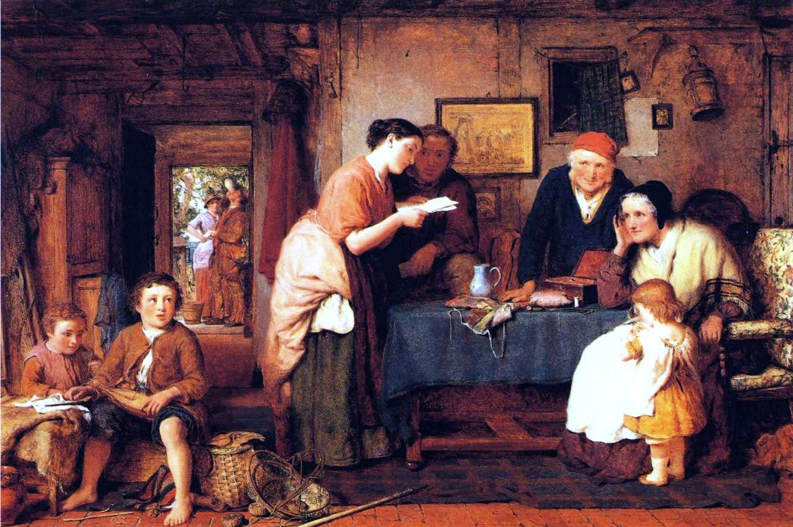 George Smith As Cold Water is to a Thirsty Soul, So is Good News from a Far Country - Canvas Print