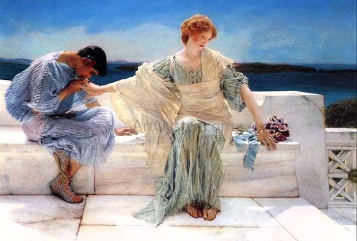 Sir Lawrence Alma-Tadema Ask Me No More - Canvas Print