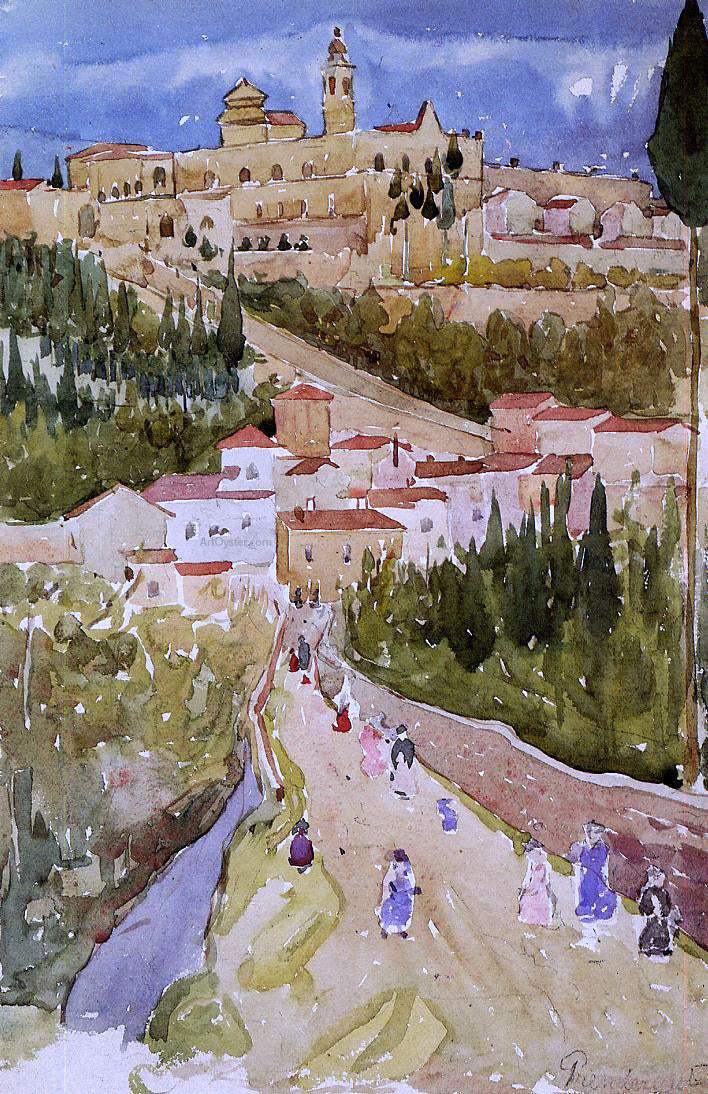 Maurice Prendergast Assisi - Canvas Print