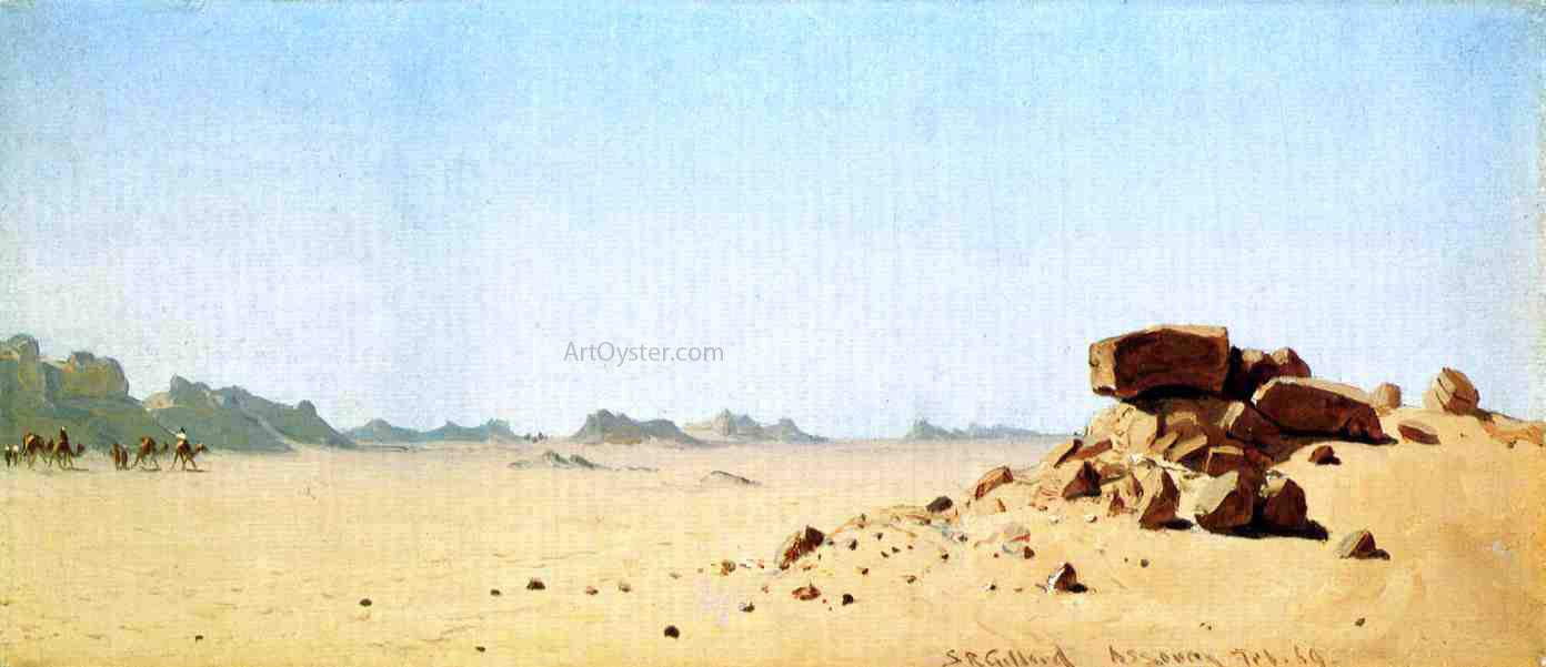 Sanford Robinson Gifford Assouan, Egypt, A Sketch - Canvas Print