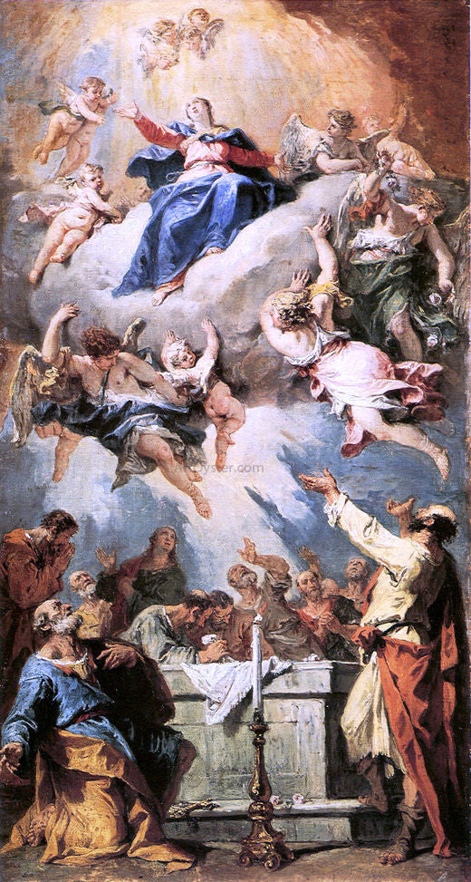 Sebastiano Ricci Assumption - Canvas Print