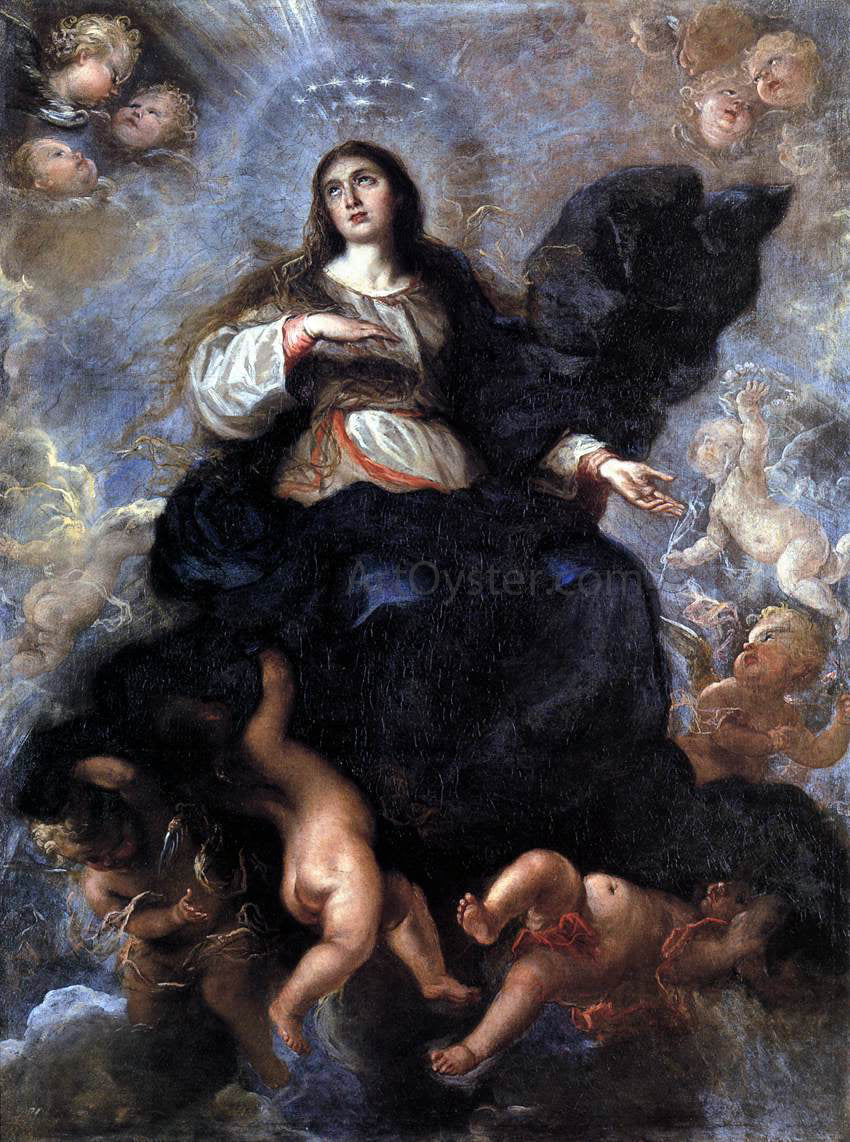 Juan Carreno De Miranda Assumption of the Virgin - Canvas Print