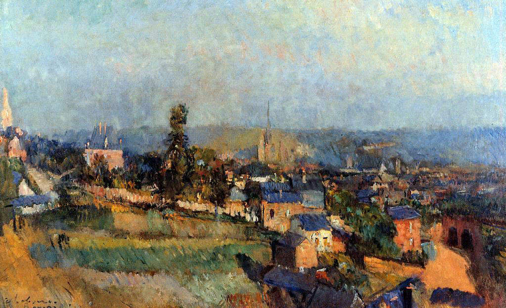 Albert Lebourg At Bois Guillaume, near Rouen - Canvas Print