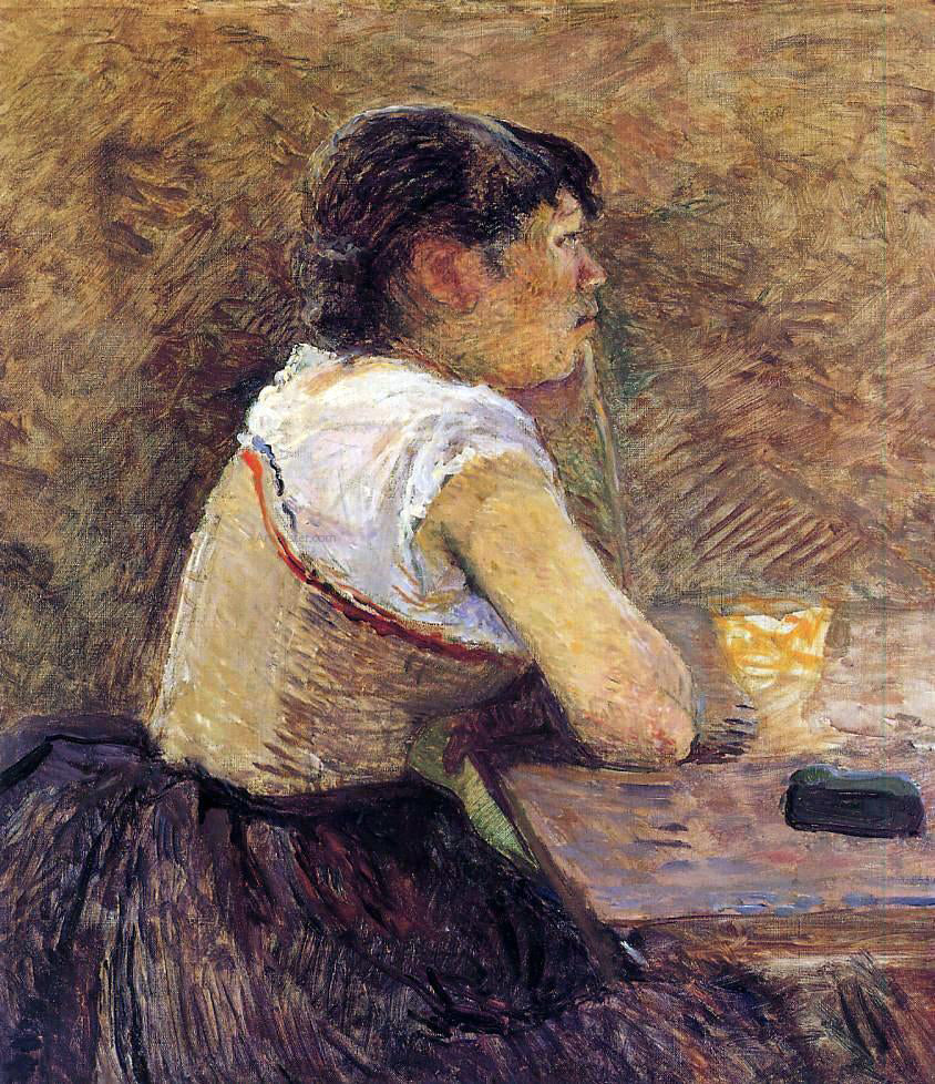 Henri De Toulouse-Lautrec At Gennelle, Absinthe Drinker - Canvas Print