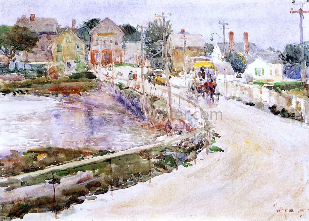 Frederick Childe Hassam At Gloucester - Canvas Print