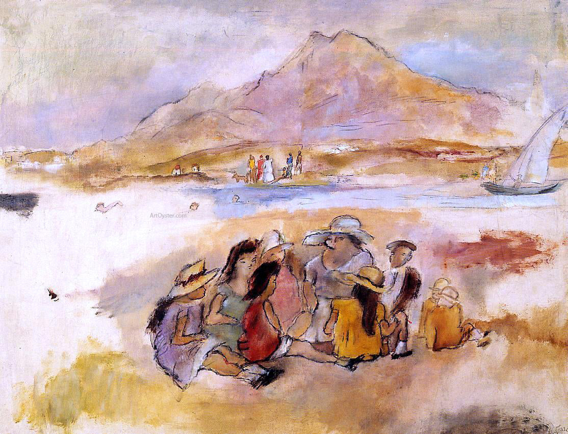 Jules Pascin At La Goulette - Canvas Print