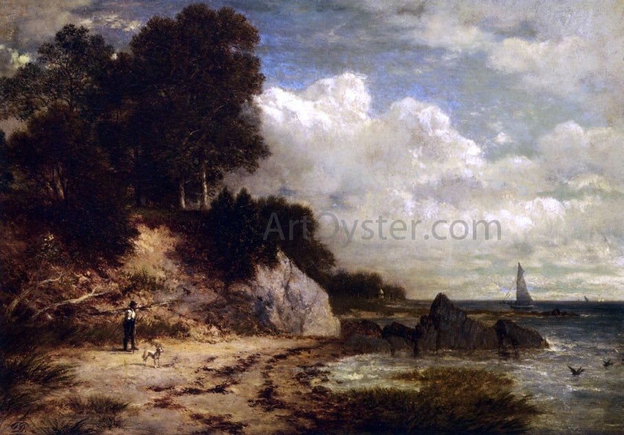 David Johnson At Larchmont Manor, Long Island Sound, New York - Canvas Print