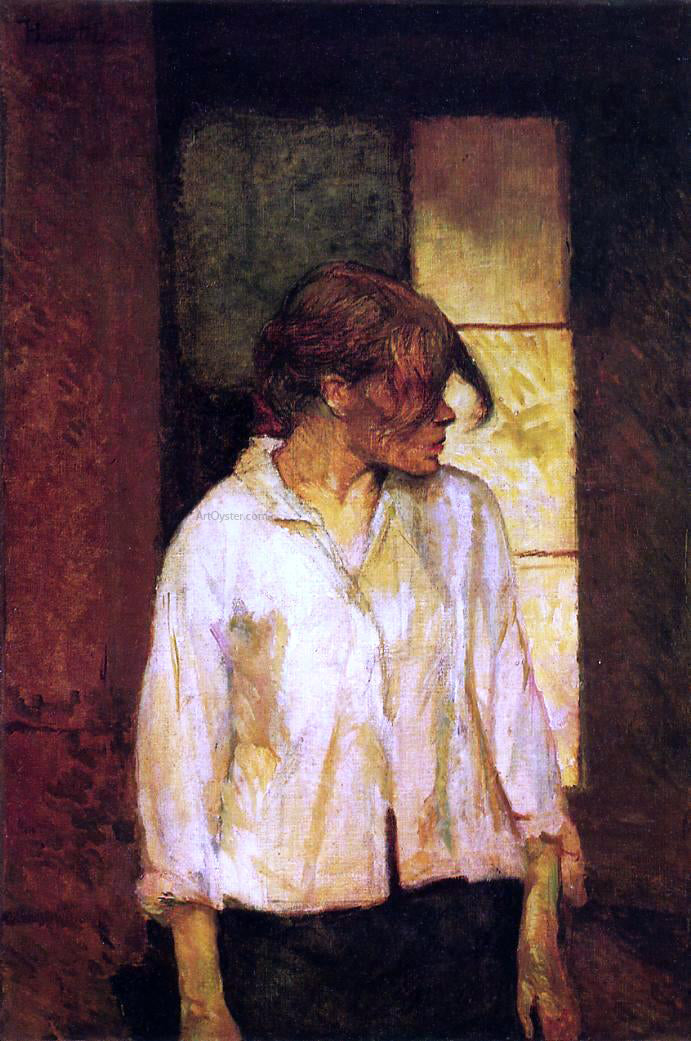 Henri De Toulouse-Lautrec At Montrouge (also known as Rosa la Rouge) - Canvas Print
