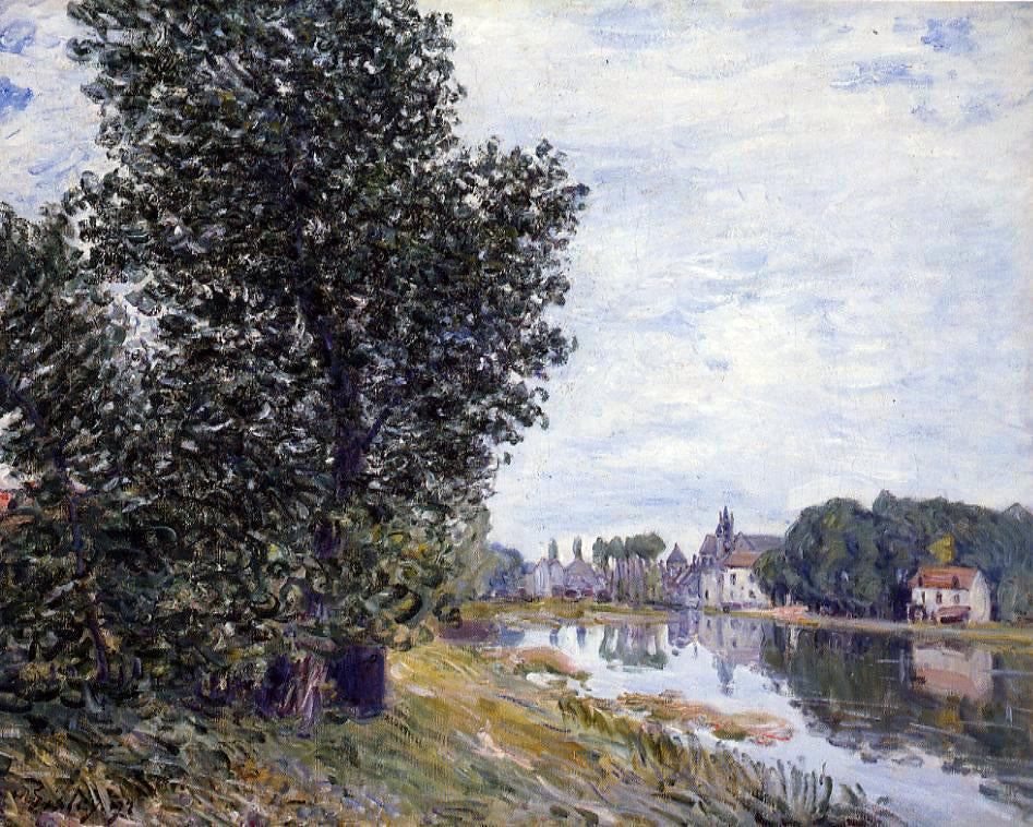 Alfred Sisley At Moret-Sur-Loing - Canvas Print