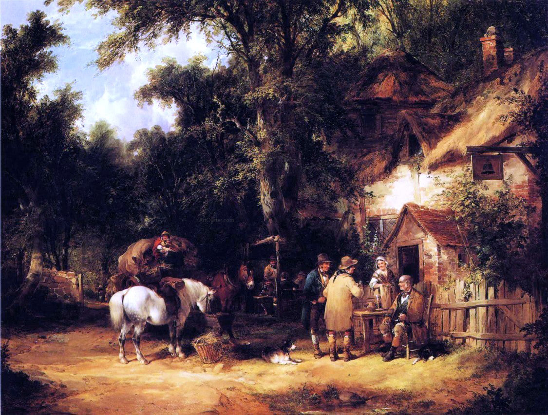 Senior William Shayer At the Bell Inn, Cadnam, New Forest - Canvas Print