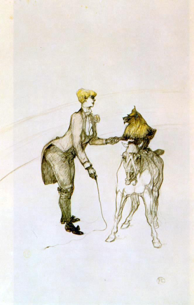 Henri De Toulouse-Lautrec The Circus: The Animal Trainer - Canvas Print