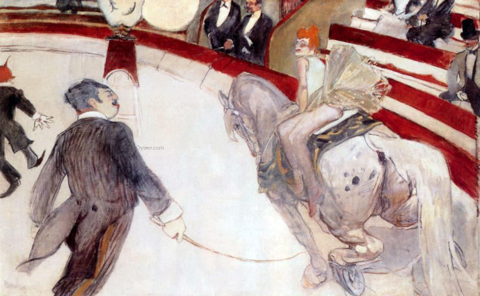 Henri De Toulouse-Lautrec At the Cirque Fernando: The Ringmaster - Canvas Print