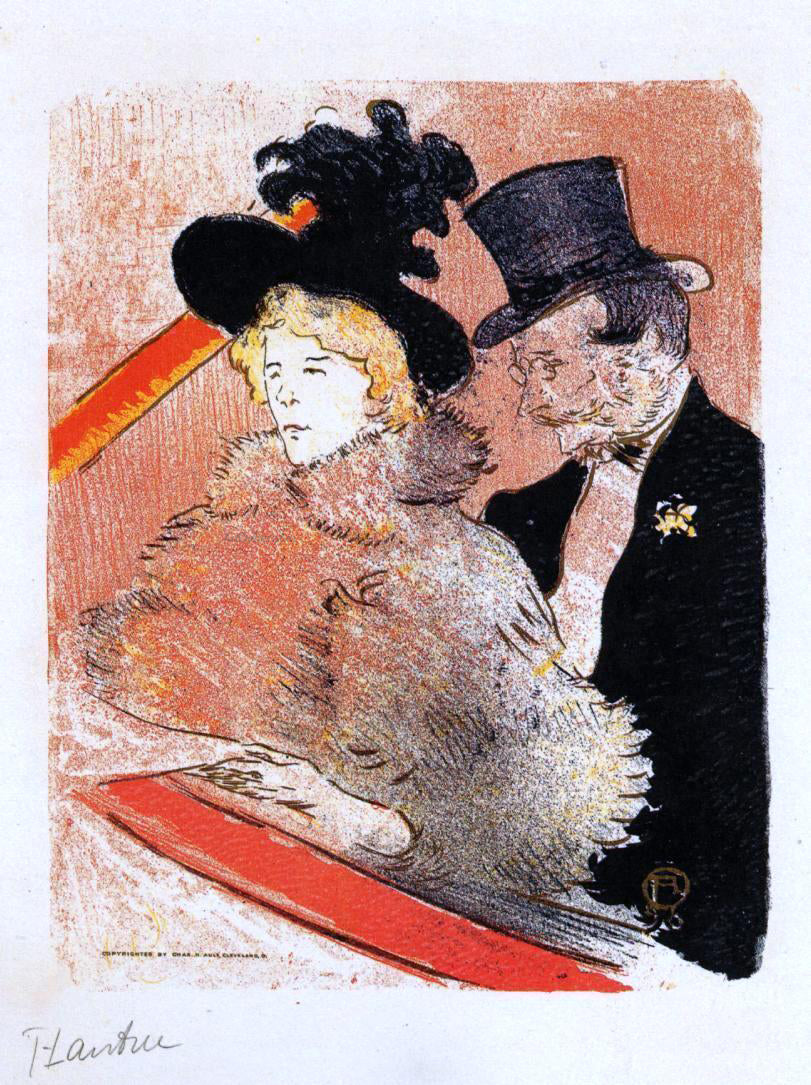 Henri De Toulouse-Lautrec At the Concert - Canvas Print