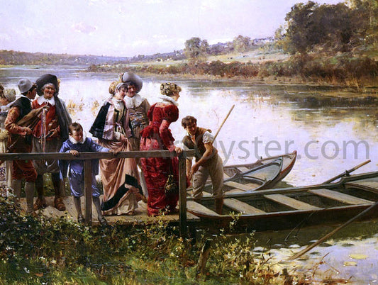 Adrien Moreau At The Ferry - Canvas Print