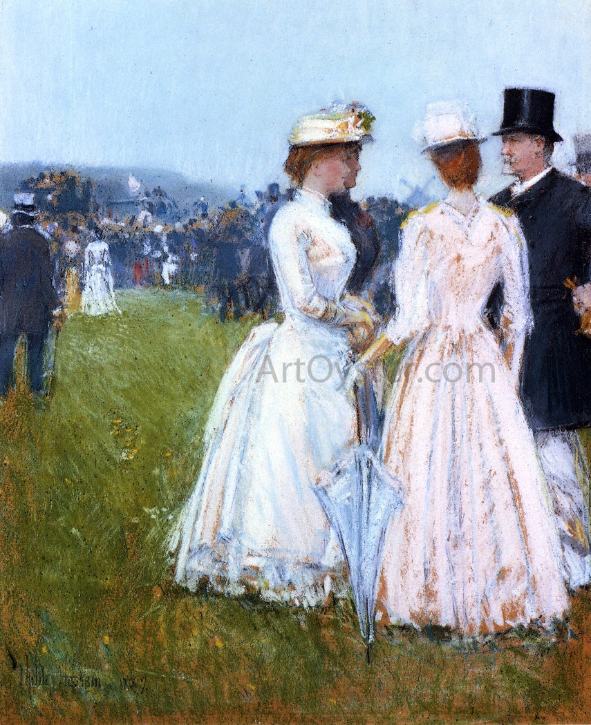 Frederick Childe Hassam At the Grand Prix in Paris - Canvas Print