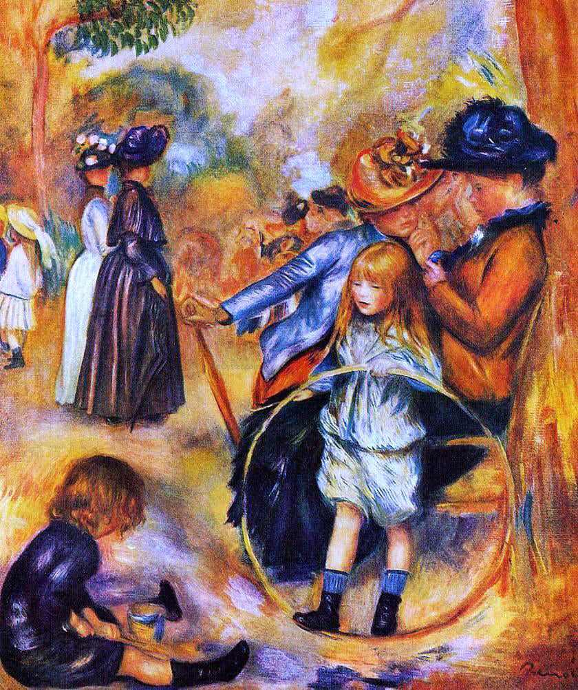 Pierre Auguste Renoir At the Luxembourg Gardens - Canvas Print