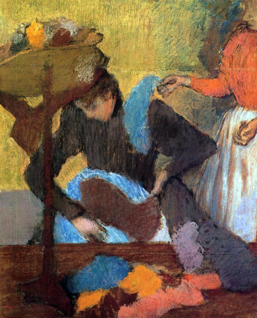 Edgar Degas At the Milliner's - Canvas Print