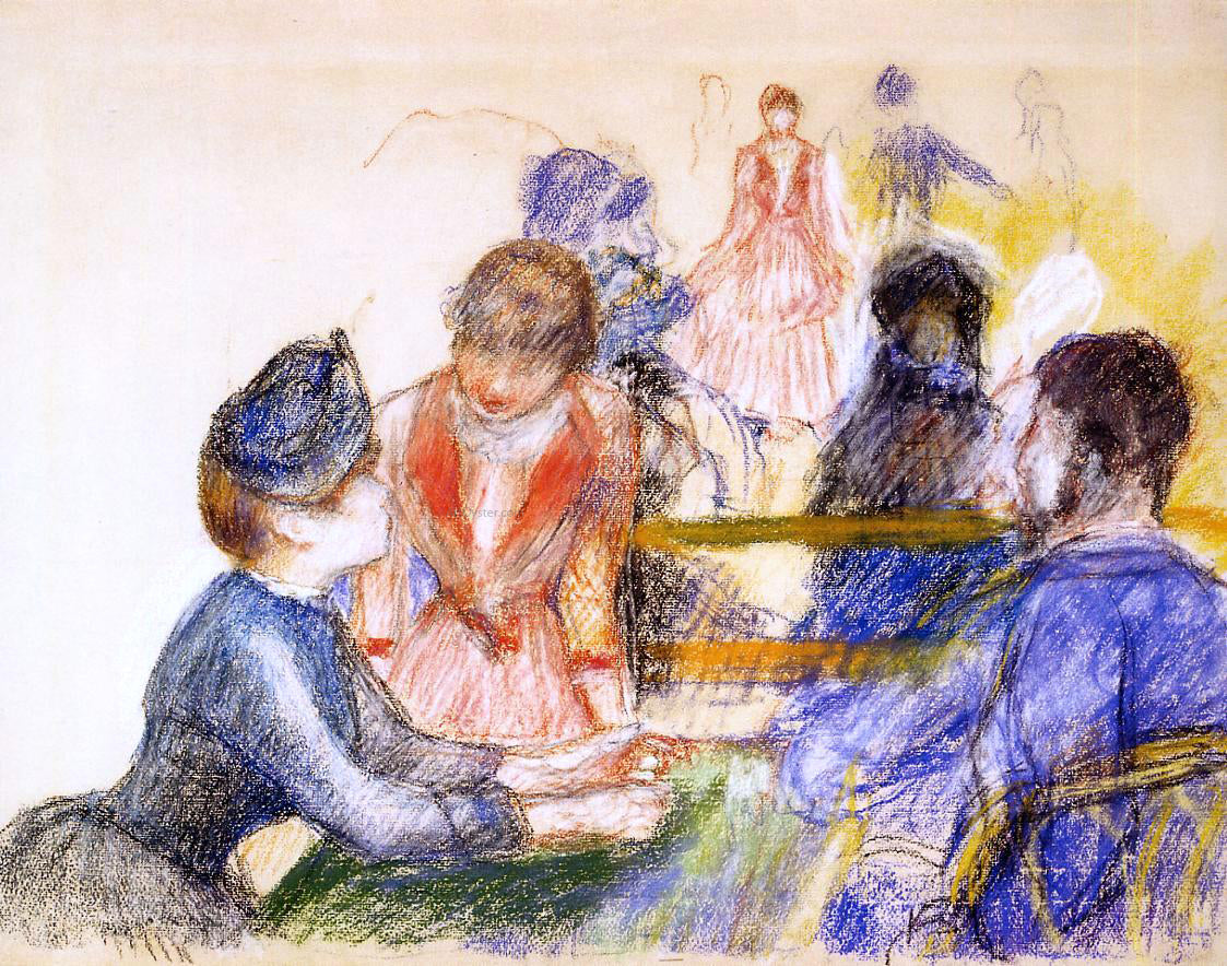 Pierre Auguste Renoir At the Moulin de la Galette - Canvas Print