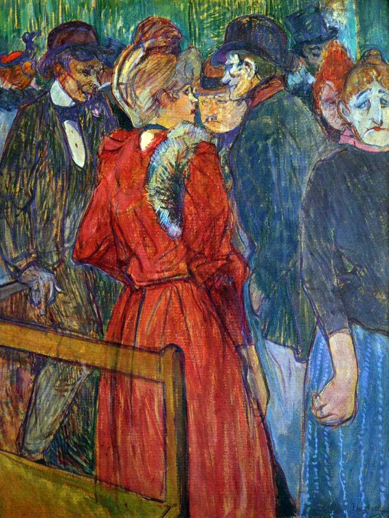 Henri De Toulouse-Lautrec At the Moulin de la Galette - Canvas Print