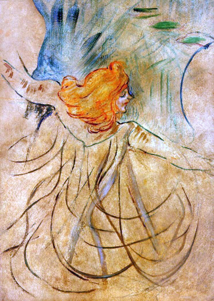 Henri De Toulouse-Lautrec At the Music Hall - Loie Fuller - Canvas Print
