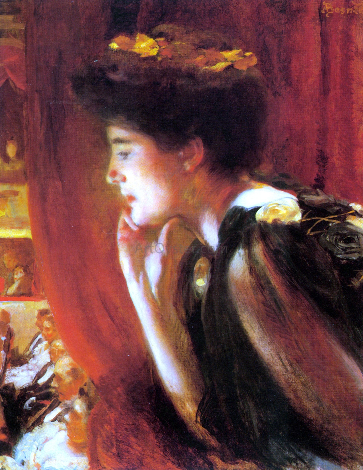 Paul Albert Besnard At The Opera - Canvas Print