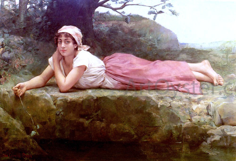 Jacqueline Comerre-Paton At The Spring - Canvas Print