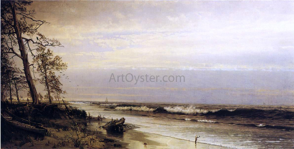 William Trost Richards Atlantic City Shoreline - Canvas Print