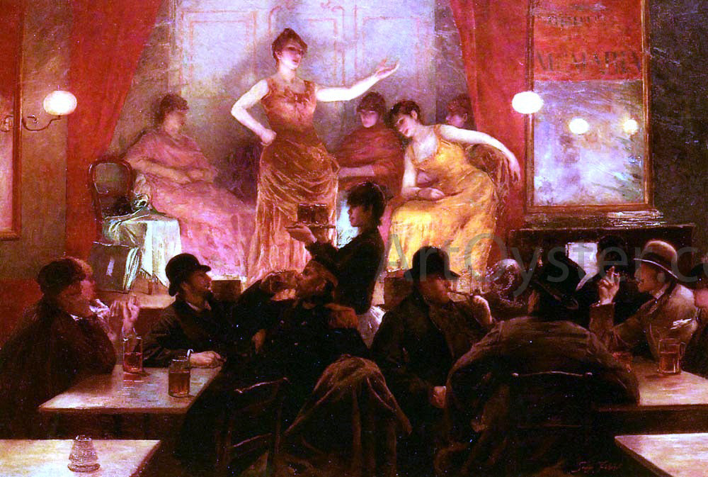 Georges Fichefet Au Cafe Theatre - Canvas Print