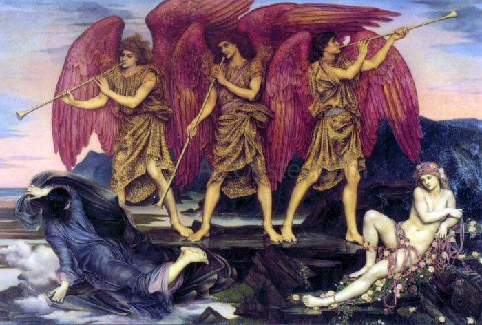 Evelyn De Morgan Aurora Triumphans (also known as Dawn) - Canvas Print