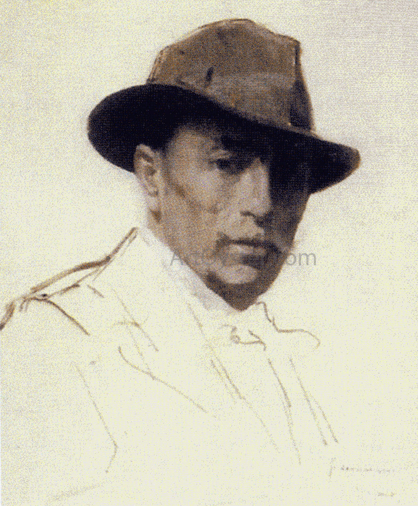 Fernando Cabrera Canto Autorretrato - Canvas Print