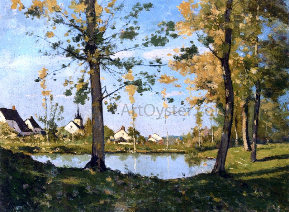 Henri Harpignies Autumn at Saint-Priva - Canvas Print