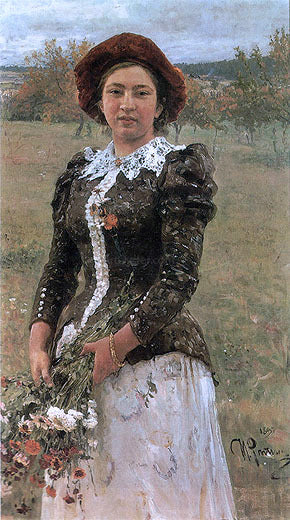 Ilya Repin Autumn Bouquet - Canvas Print