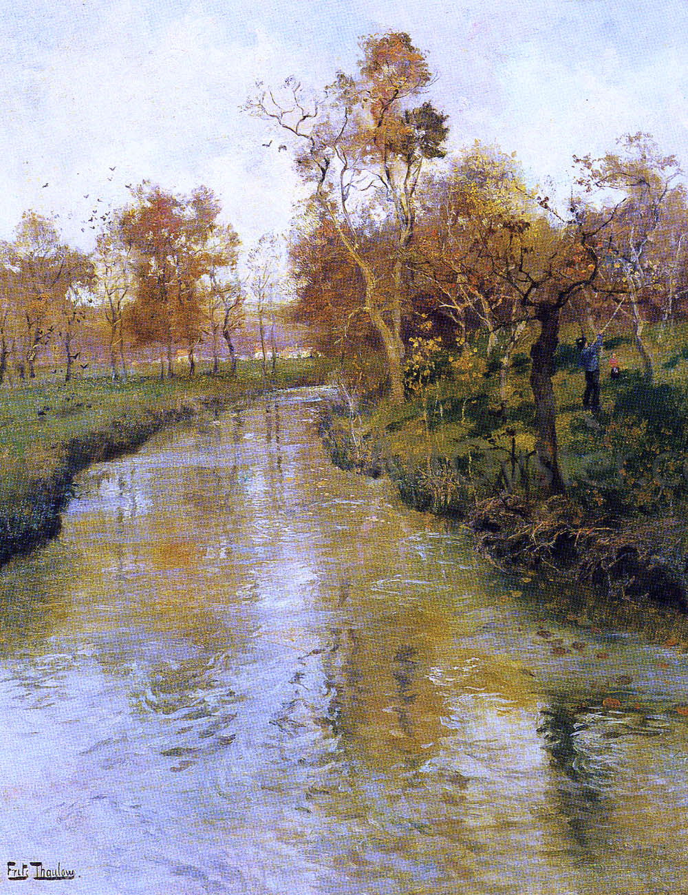 Fritz Thaulow Autumn - Canvas Print