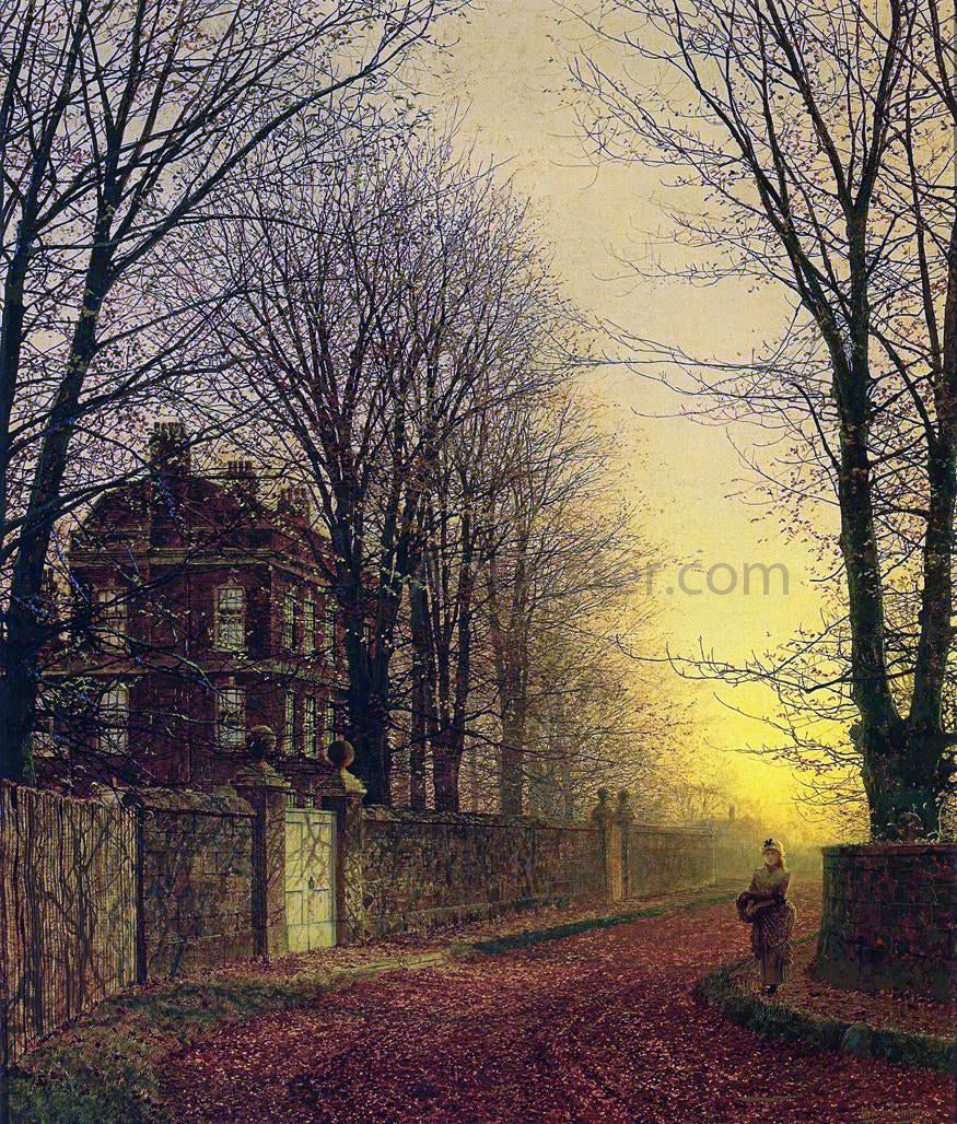 John Atkinson Grimshaw Autumn Gold - Canvas Print
