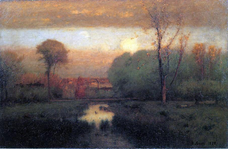 George Inness Autumn Gold - Canvas Print