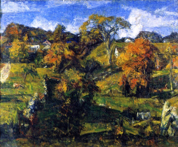 Charles Harold Davis Autumn in Connecticut - Canvas Print