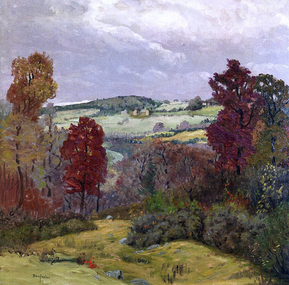 Ben Foster Autumn in New England - Canvas Print