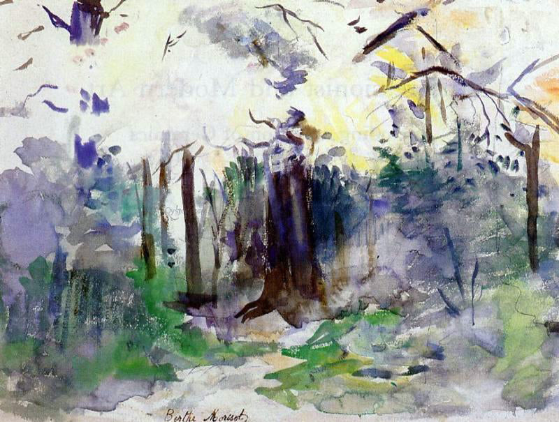 Berthe Morisot Autumn in the Bois de Boulogne - Canvas Print