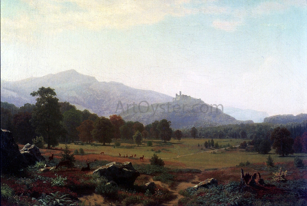 Albert Bierstadt Autumn in the Conway Meadows Looking towards Mount Washington, New Hampshire - Canvas Print