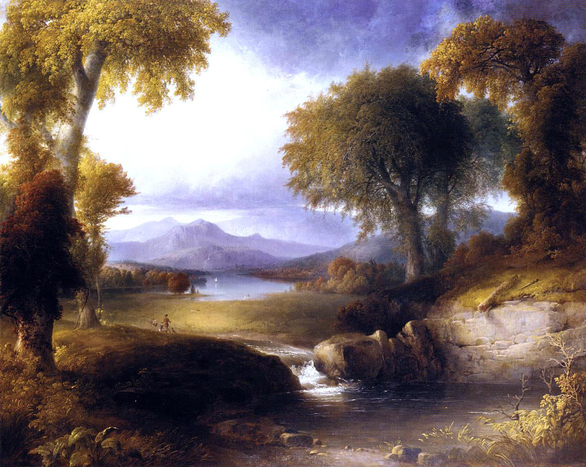 Thomas Doughty Autumn Landscape - Canvas Print