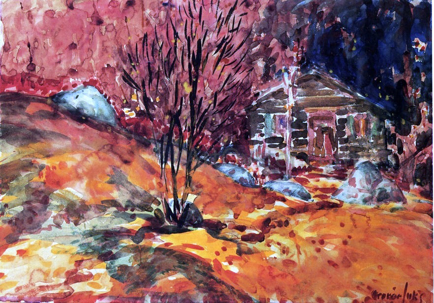 George Luks Autumn Landscape - Canvas Print