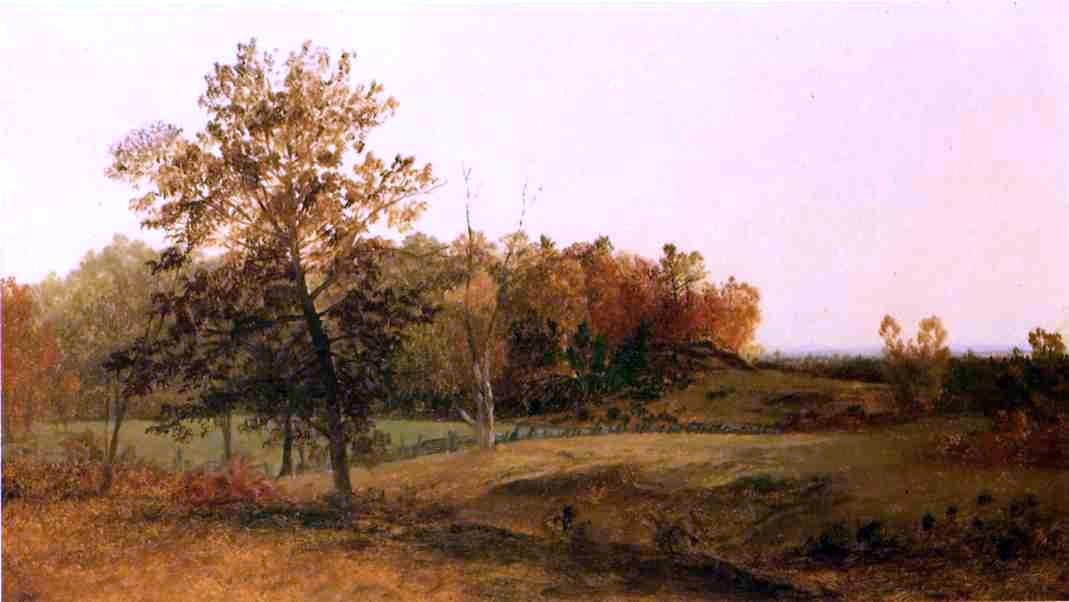 John Frederick Kensett Autumn Landscape - Canvas Print