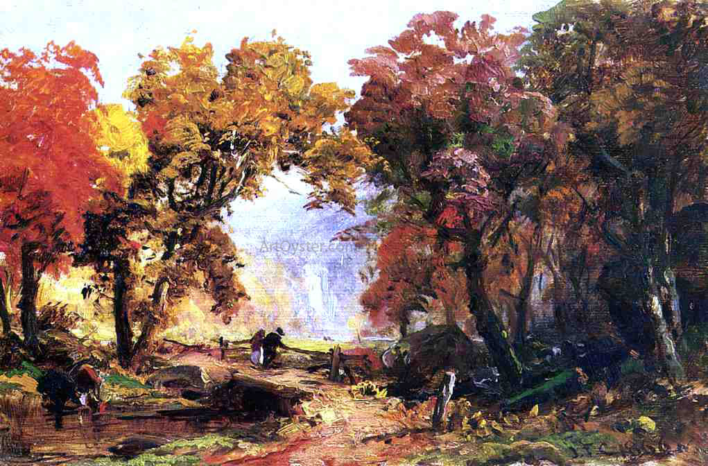 Abbott Handerson Thayer Autumn Landscape - Canvas Print